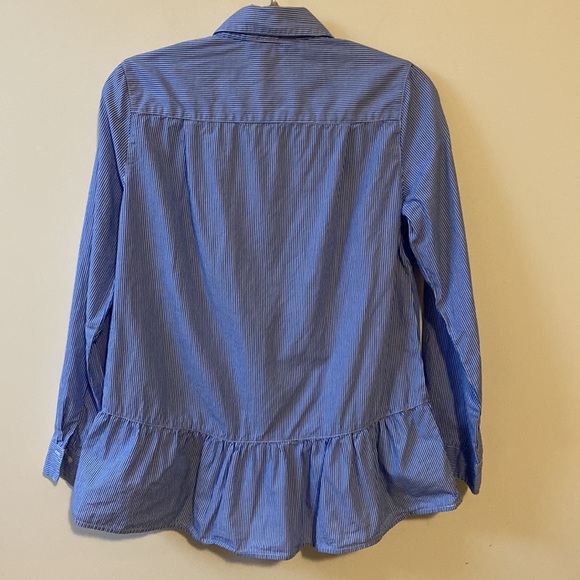 Zac & Rachel Searsucker Cotton Peplum Shirt - Picture 6 of 6